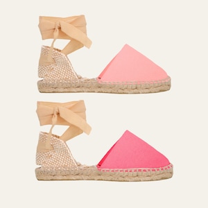 Valencian espadrilles with ribbons - Made in Spain. Unisex - Sizes from 24 to 46