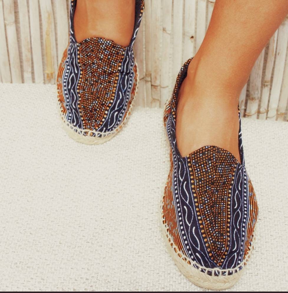 Flat Seaside Espadrilles Sizes From 35 to 46 Handmade in | Etsy