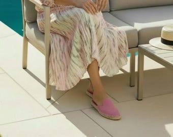 Pantoletten und Espadrilles aus Wildleder in den Größen 35 bis 45