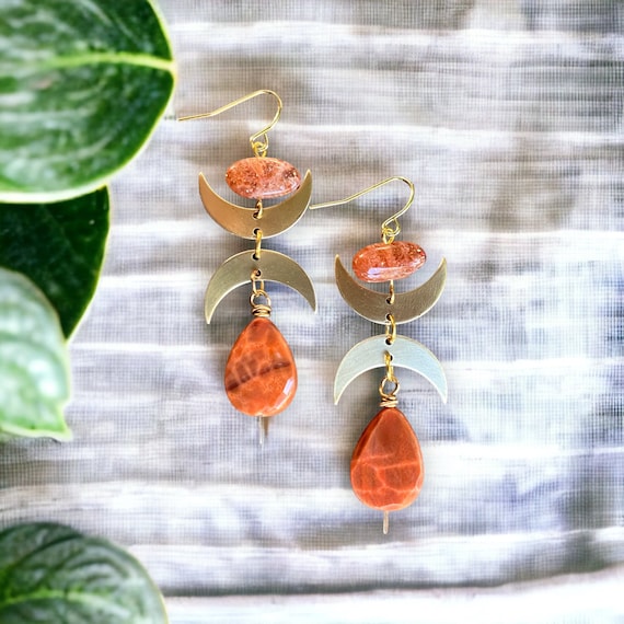 Fire on sale agate earrings