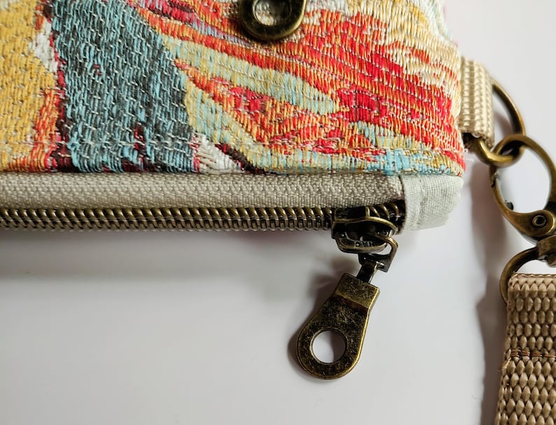 Blue Tapestry Wallet-Crossbody main image 0