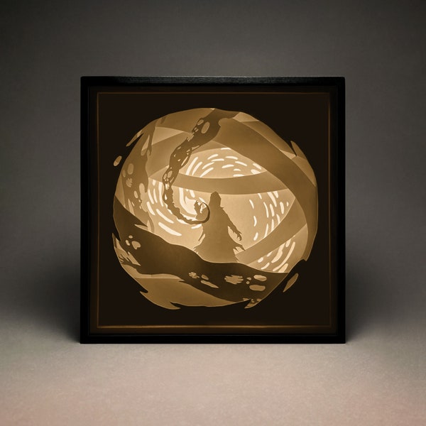 Sorcerer Paper Cut LightBox, Shadow Box, SVG, 3D Paper Cut Template, Digital, Cricut, Silhouette, Wall Decor, Witch, Witcher, Esoteric, DIY Sorcerer Paper Cut LightBox, Shadow Box, SVG, 3D Paper Cut Template, Digital, Cricut, Silhouette, Wall Decor, Witch, Witcher, Esoteric, DIY