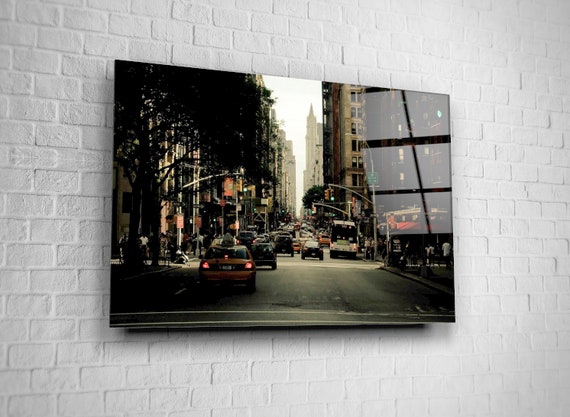 New York City Wall Art Nyc Street Glass Canvas Home Decor Office Urban Gift