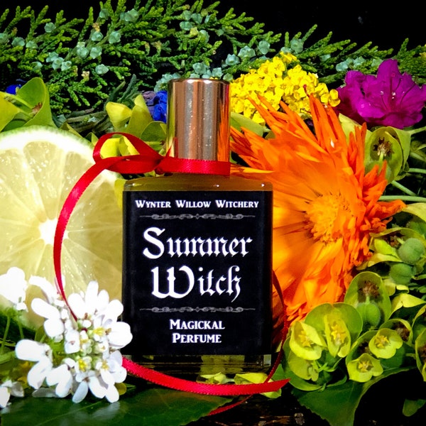 Summer Witch Perfume: Lime, Peach, Amber - Magickal Scent