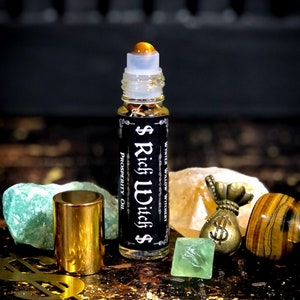 Rich Witch Prosperity Oil, Attract Wealth And Abundance Into Your Life. Gift For A Witch