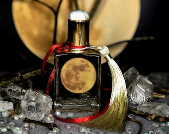 Parfum magique givré lune à la vanille, parfum rehausseur d'humeur, parfum rehausseur d'humeur, parfum de sorcière