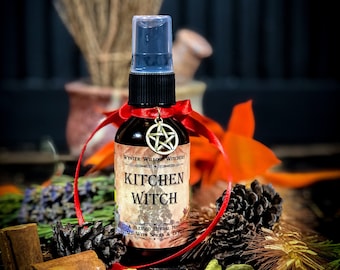 Kitchen Witch Herbal Mist To Add A Pinch Of Enchantment To Your Home And Hearth This Season. Gift For A Witch.