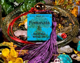 Fortunata Ancestral Ritual Oil For Offerings, Honor And Spiritual Wealth, Samhain, Ancestral Magick