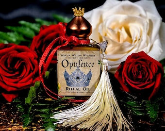 Crown Of Opulence, Luxurious Ritual Oil With Herkimer Diamonds, Live Deliciously