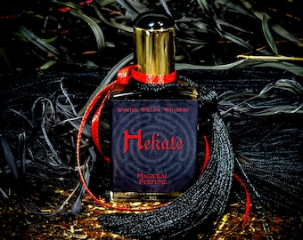 Hekate Magickal Perfume: Dark Goddess Fragrance With Black Moonstones