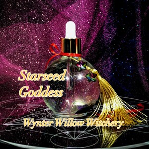 Starseed Goddess, Ritual Body Oil, Starseed Perfume, Perfumed Goddess Body Oil, Cosmic Body Ritual, Starseed Witch