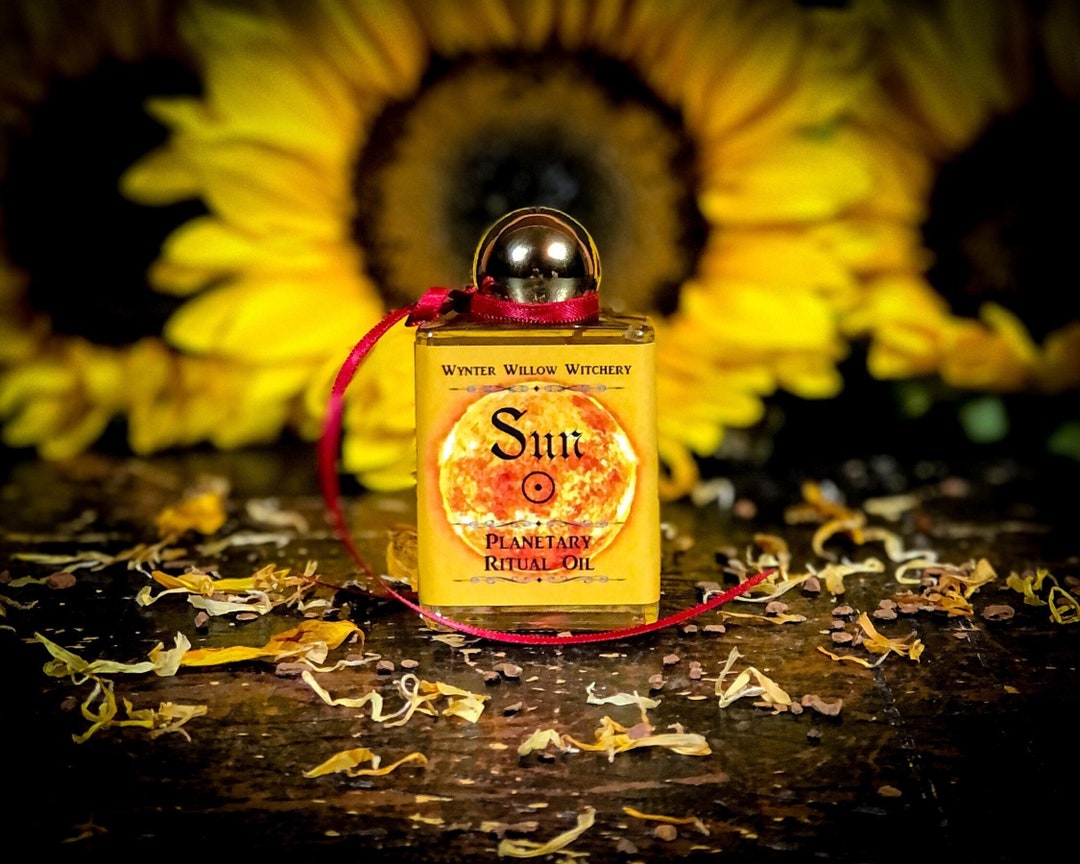 Planetary Ritual Oils Sun Planetary Ritual Oil: Sacred Herbs & Gems, Magick Oil - Etsy