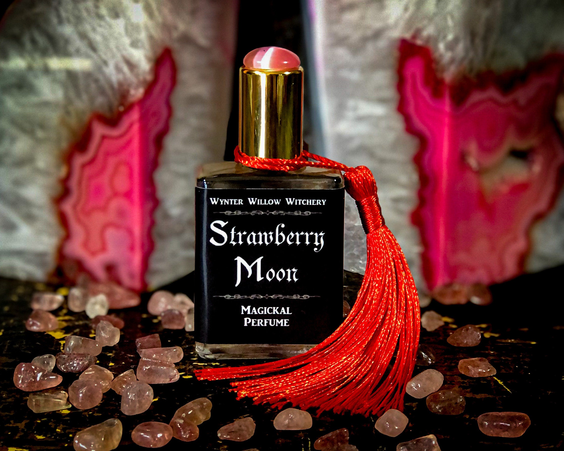 Strawberry Moon Magickal Perfume Crafted With Moonlight