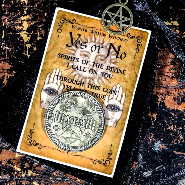Yes Or No Witches Divination Coin For Answers From The Divine