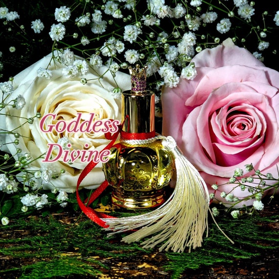 Goddess Divine Perfume: White Lotus & Rose Essential Oils, Sacred Feminine Ritual