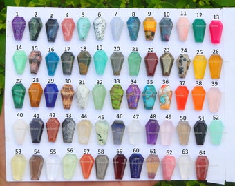 Mix edelsteen kist cabochon, tabletvorm, 10 x 7 mm