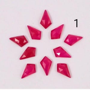 AAA+Quality 1 Match Pair Of Mix Natural Gemstone Kite Shape Approx. 13X8 MM Rose Cut Flat Bottom High Polished Jewelry Making Handmade Stone