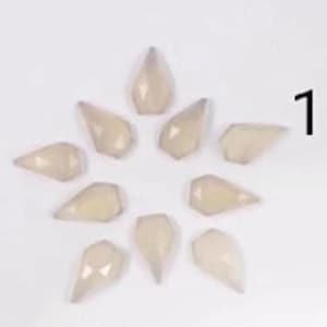 AAA+Quality 1 Match Pair Of Mix Natural Gemstone Kite Shape Approx. 13X8 MM Rose Cut Flat Bottom High Polished Jewelry Making Handmade Stone