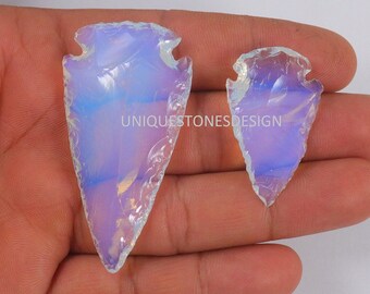AAA+ Quality Opalite Arrowhead Crescent Arrowhead Approx. 50X22 mm Arrowhead Opalite Loose Gemstone Arrowhead Jewelry Making Loose Gemstone