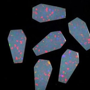 1 Pair Russian Opal 17X10mm Coffin Shape Russian Opal Coffin Shape Both Side Flat Jewelry Making Loose Gemstone Russian Opal