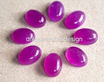 Lavender Chalcedony Cabochon, Oval Gemstone, Jewelry Making (5X3 to 25X18 mm)