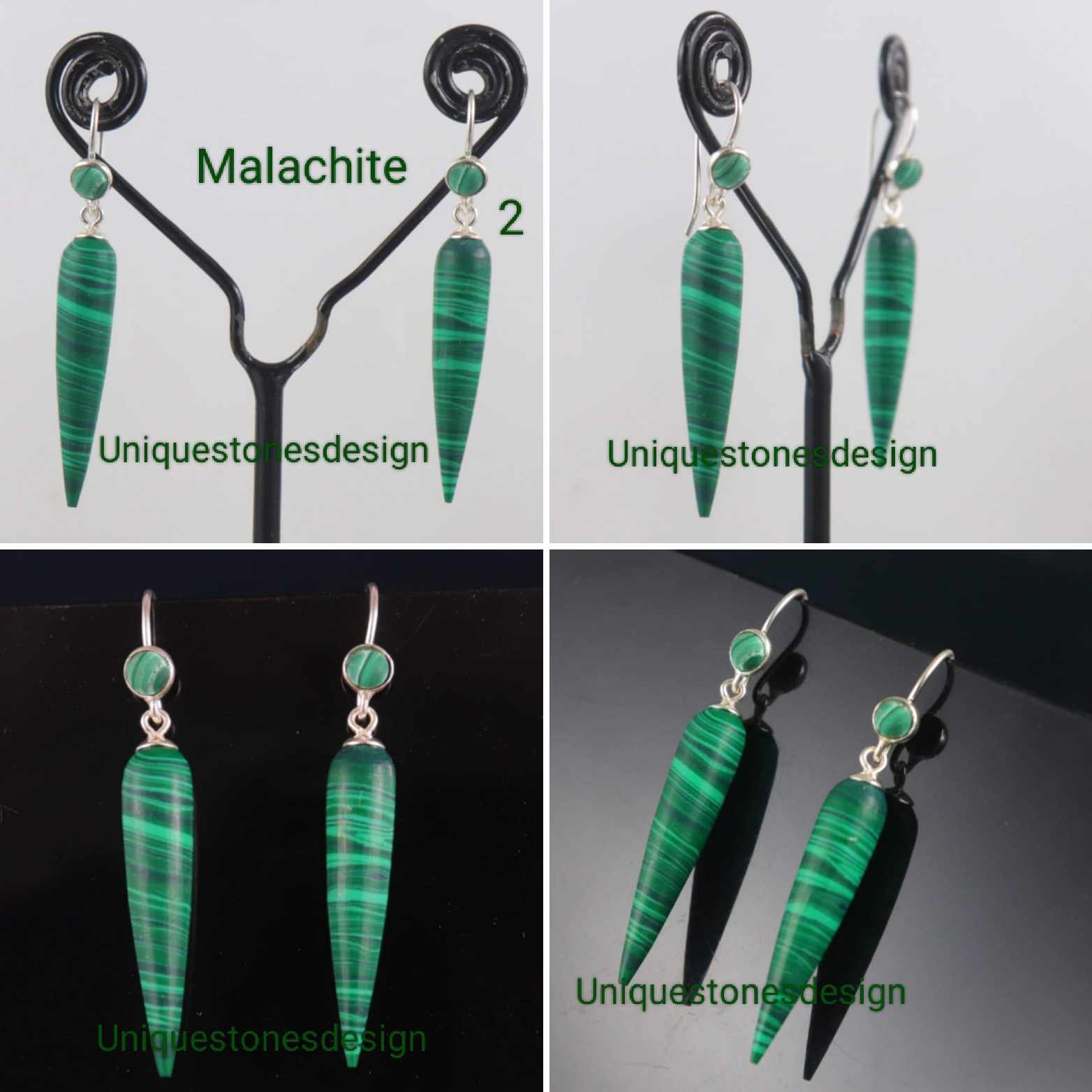 Orecchini Lunghi Argento Sterling Con Pietre Blu | Nano Gemme Di Zaffiro E Calcedonio | Gioielli Artigianali Anallergici