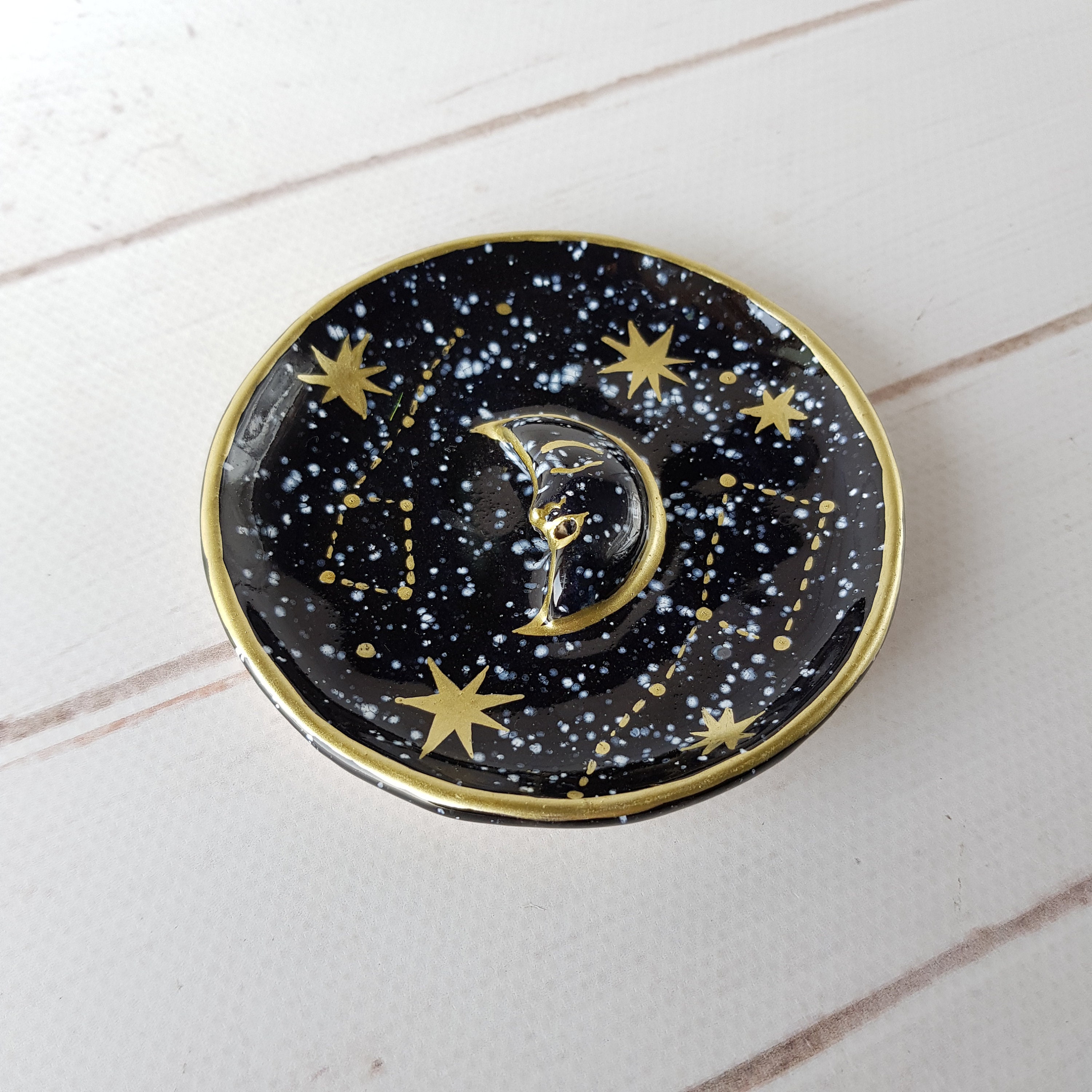 Moon Incense Holder Round Ceramic Incense Burner Incense Stick Etsy