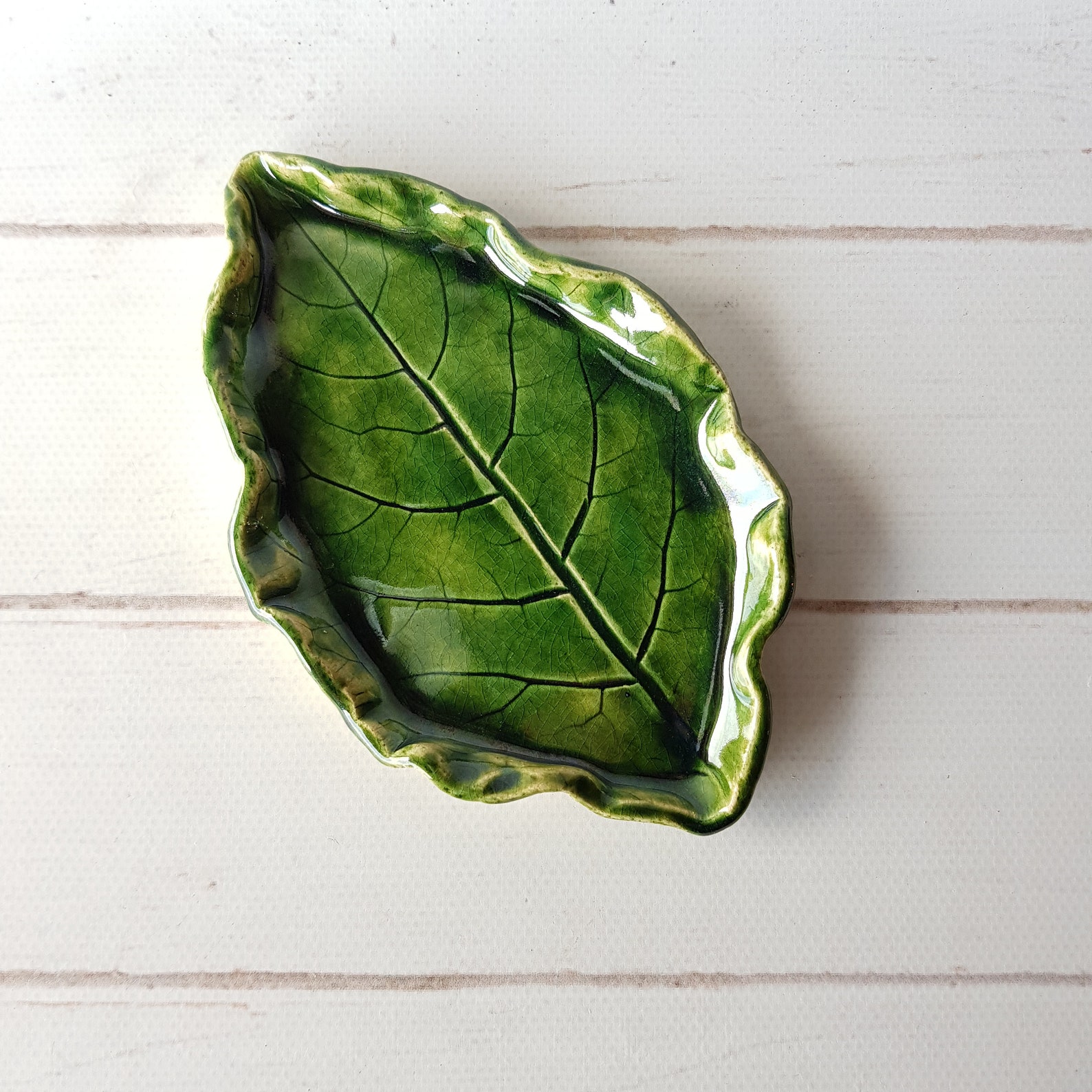 Ceramic Leaf Spoon Rest Handmade Kitchen Green Spoon Rest Etsy