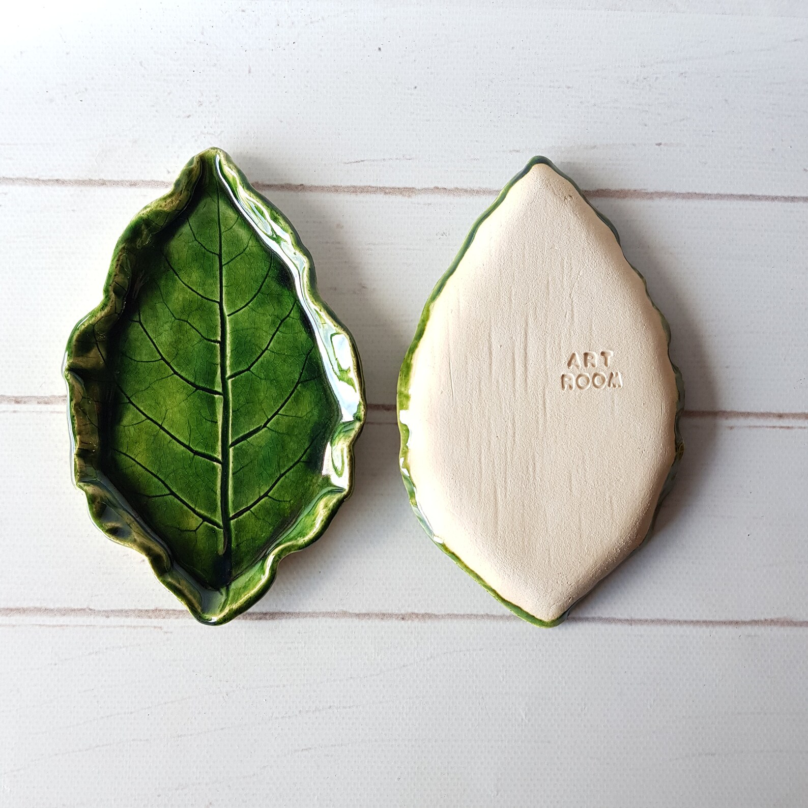 Ceramic leaf spoon rest handmade Kitchen green spoon rest Etsy