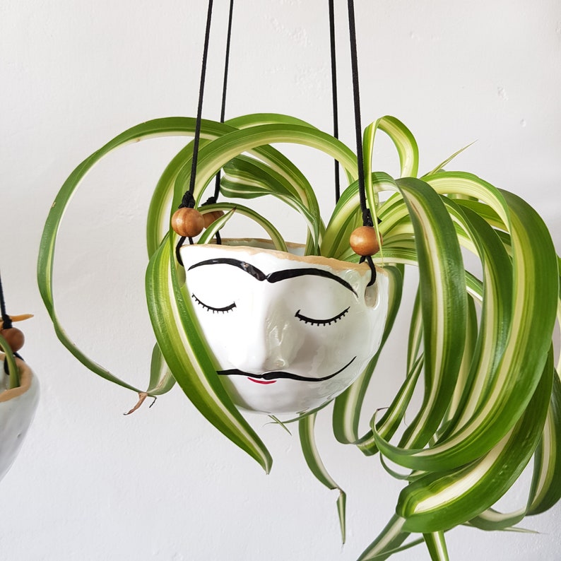 Ceramic Hanging Planter Large Pottery Hanging Planter With Etsy