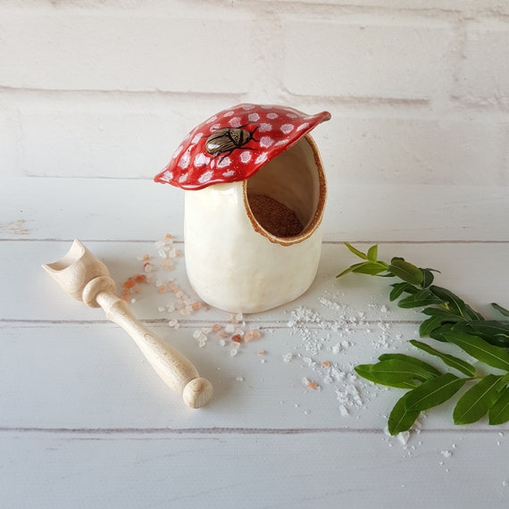 Amanita Muscaria Mushroom Spoon Rest Ceramic Utensil Holder Mushroom Lover  Gift 