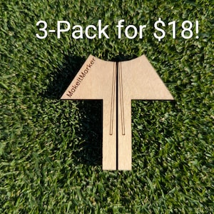 Marcador Make It (paquete de 3) // Marcador para alineación de pelotas de golf // Marcador para mejorar el golf // Mejora del putt de golf // Herramienta para putter de golf