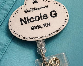 Custom Disney World Nametag