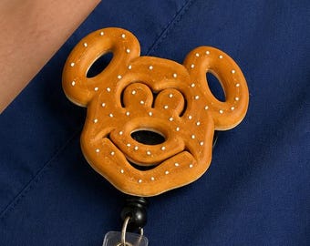 Mickey Pretzel Inspired Badge Reel