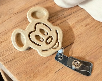 Mickey Waffle Inspired Badge