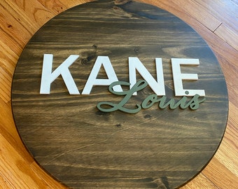 3D Nursery Name Sign