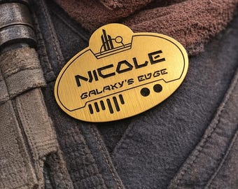 Custom Star Wars Galaxy's Edge Nametag