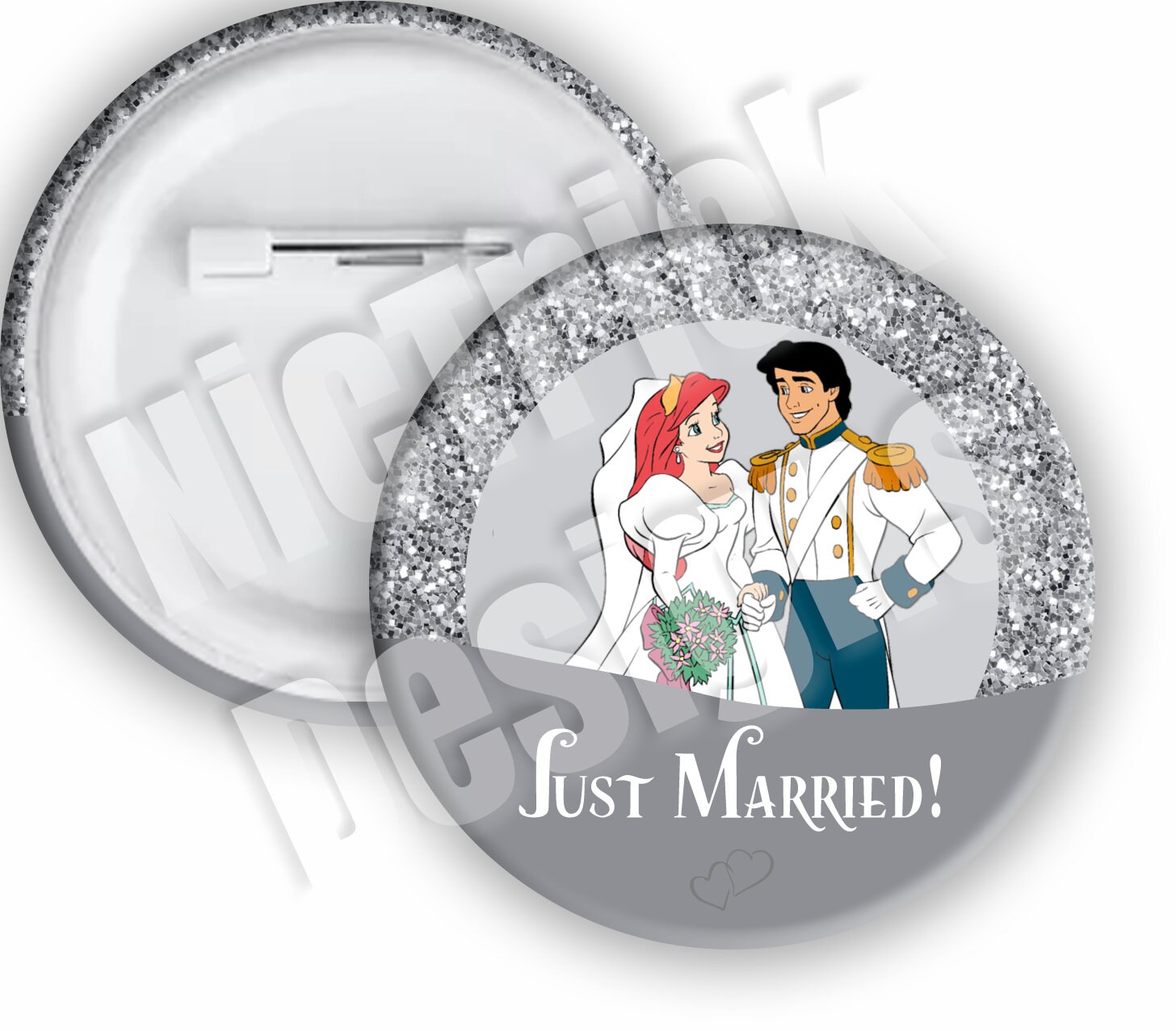 Little Mermaid Just Married Disney Pin