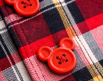 Mickey Inspired Clothing Buttons (QTY 12)