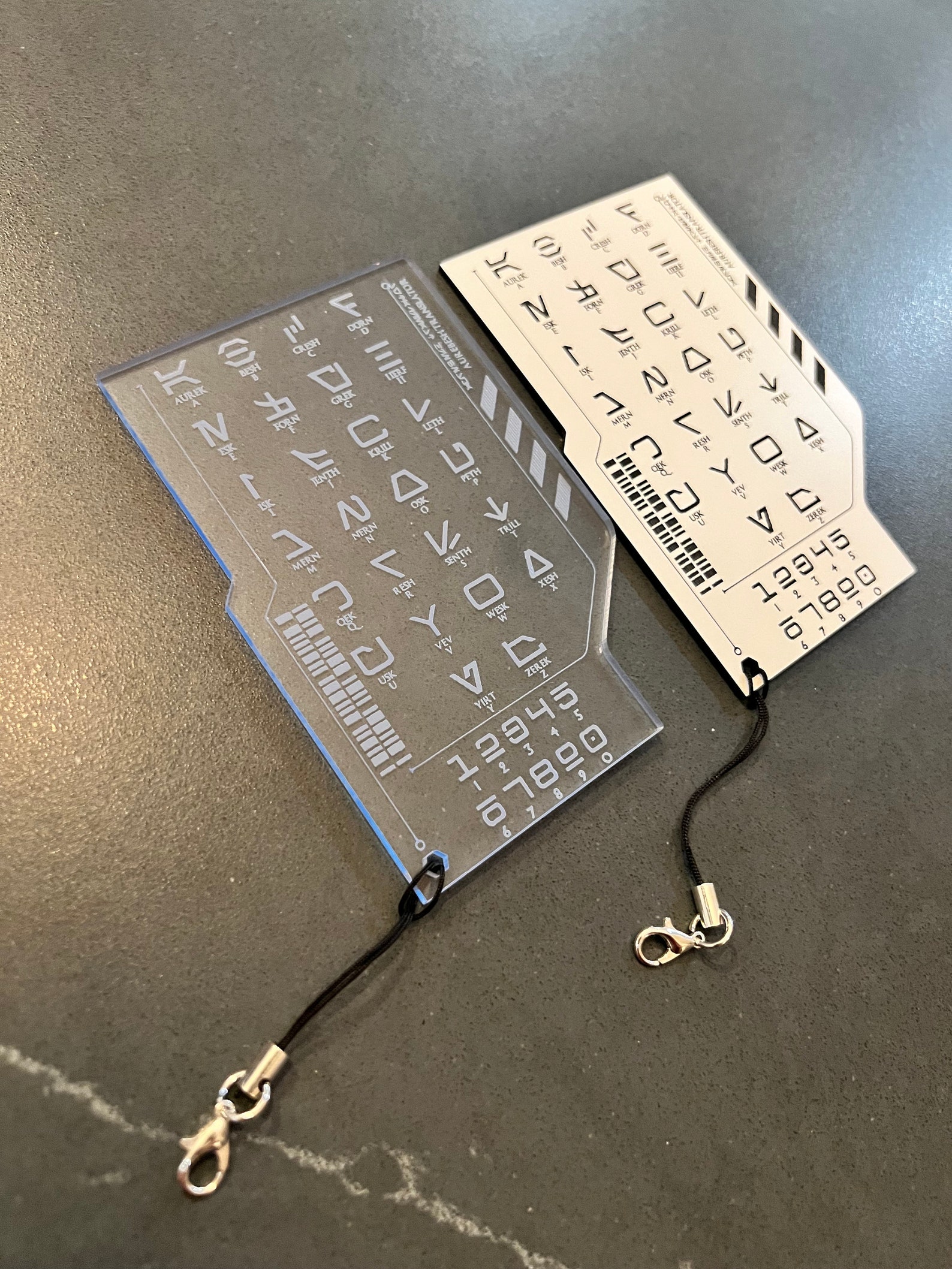 Star Wars Galaxy's Edge Inspired Aurebesh Translator Card Etsy