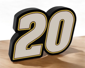 Christopher Bell #20 NASCAR Inspired LED Lightbox