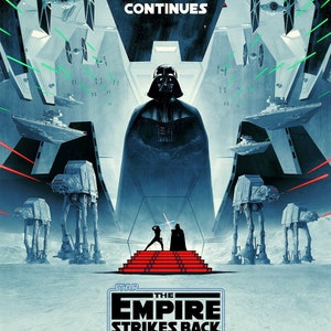 Póster de colección de la película Star Wars: El Imperio Contraataca, 11" x 17", B2G1F