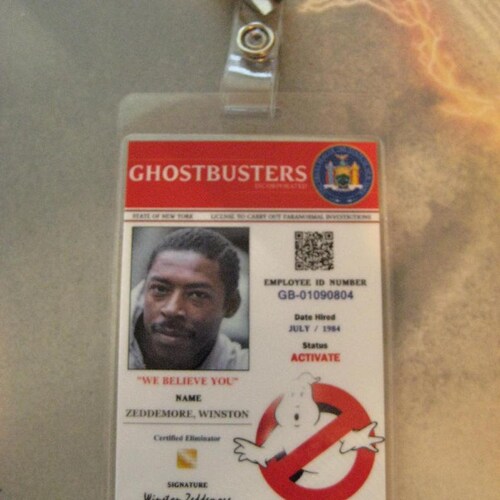 Ghostbusters 1984 Egon Spengler I.D. Badge B3G1F Etsy