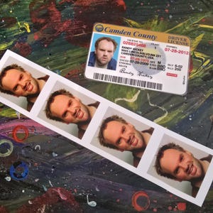 My Name is Earl TV Series Randy Hickey Drivers License & Photo Booth Photos  Prop Cosplay Novelty