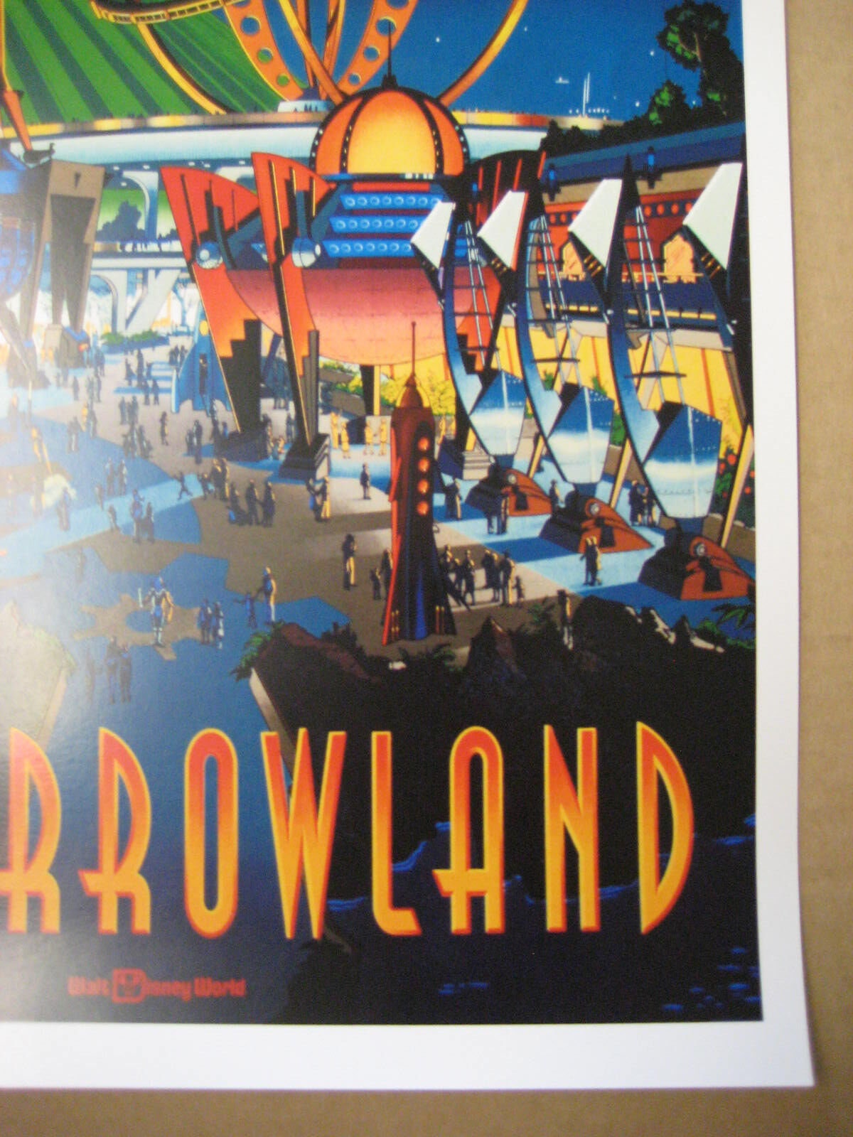Vintage Disney ( Tomorrowland ) Collector's Poster Print - B2G2F
