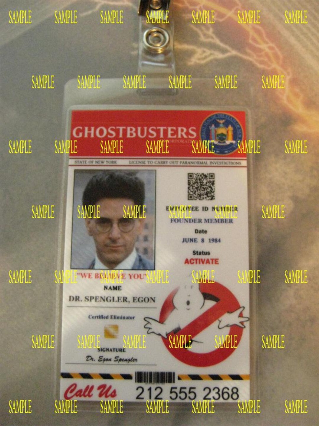 Ghostbusters 1984 Egon Spengler Custom Made I.D. Badge - Etsy Canada