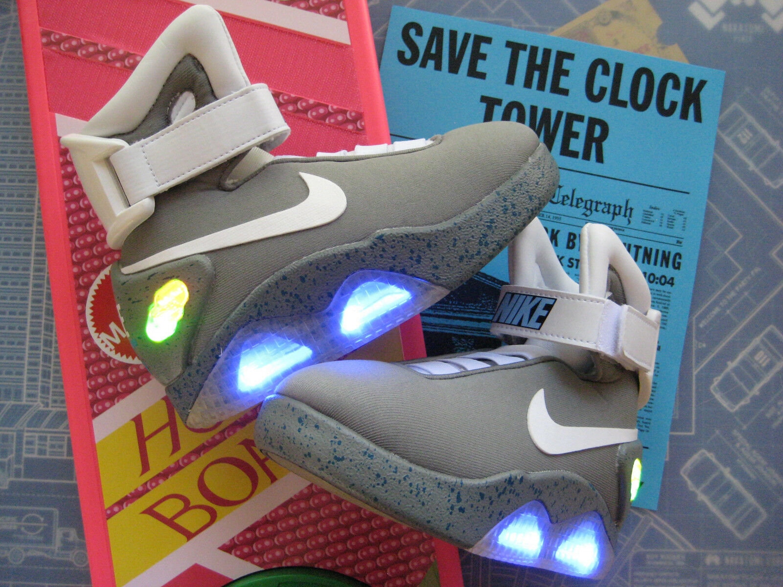 por supuesto camioneta el viento es fuerte Nike Mag Shoes - Etsy