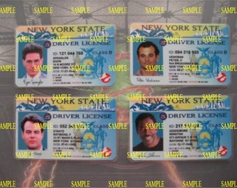 Ghostbusters - Custom Made - License's - Set of Four - Prop - Cosplay - Novely -