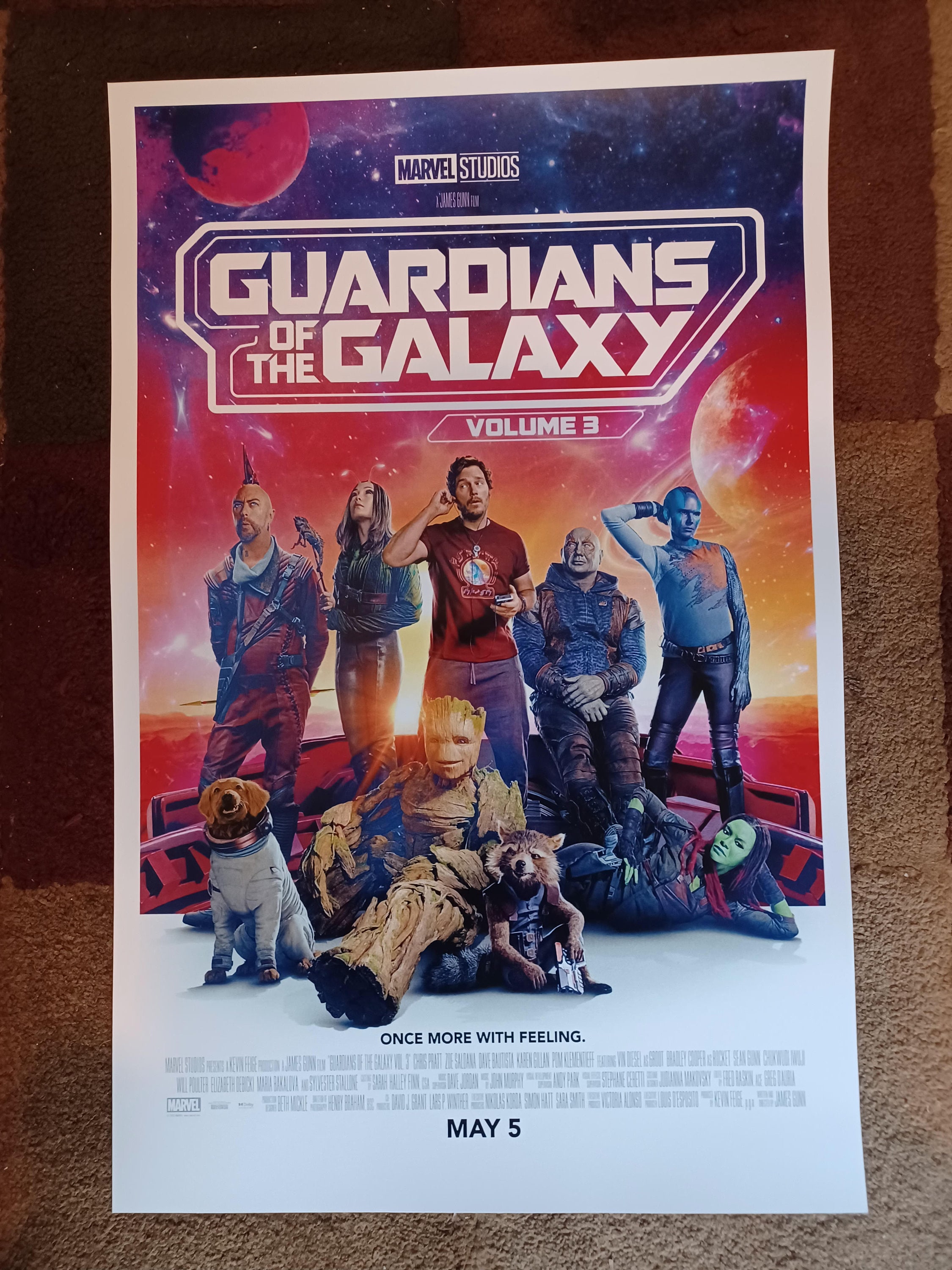 Guardians of the Galaxyポスター Amazon.com: Guardians of the Galaxy Movie Vol. 2 Poster 24in