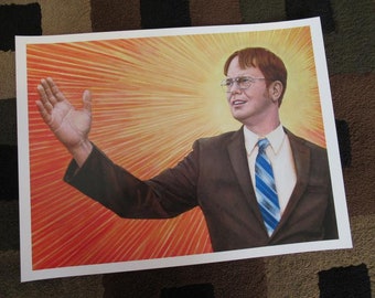 The Office ( Dwight Schrute Painting) 11" x 14.5" Collector's Poster Print